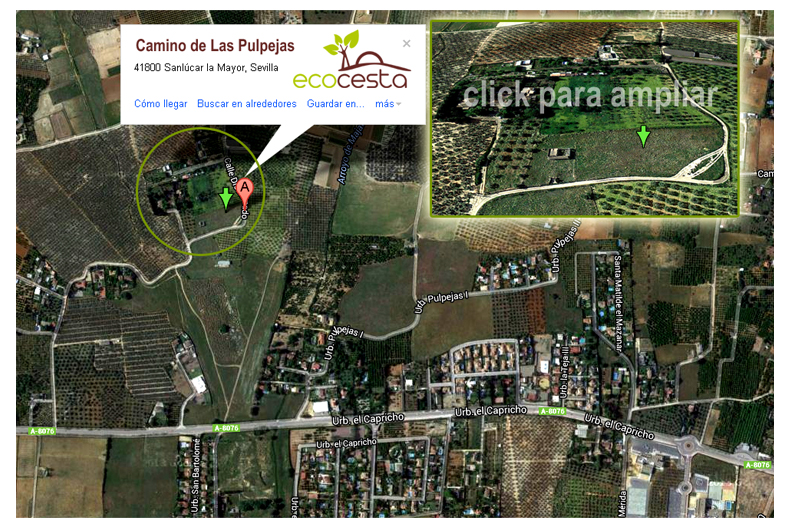 mapa ecofinca ecocesta, campo de alimentos ecol�gicos